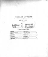 Table of Contents, Arenac County 1906